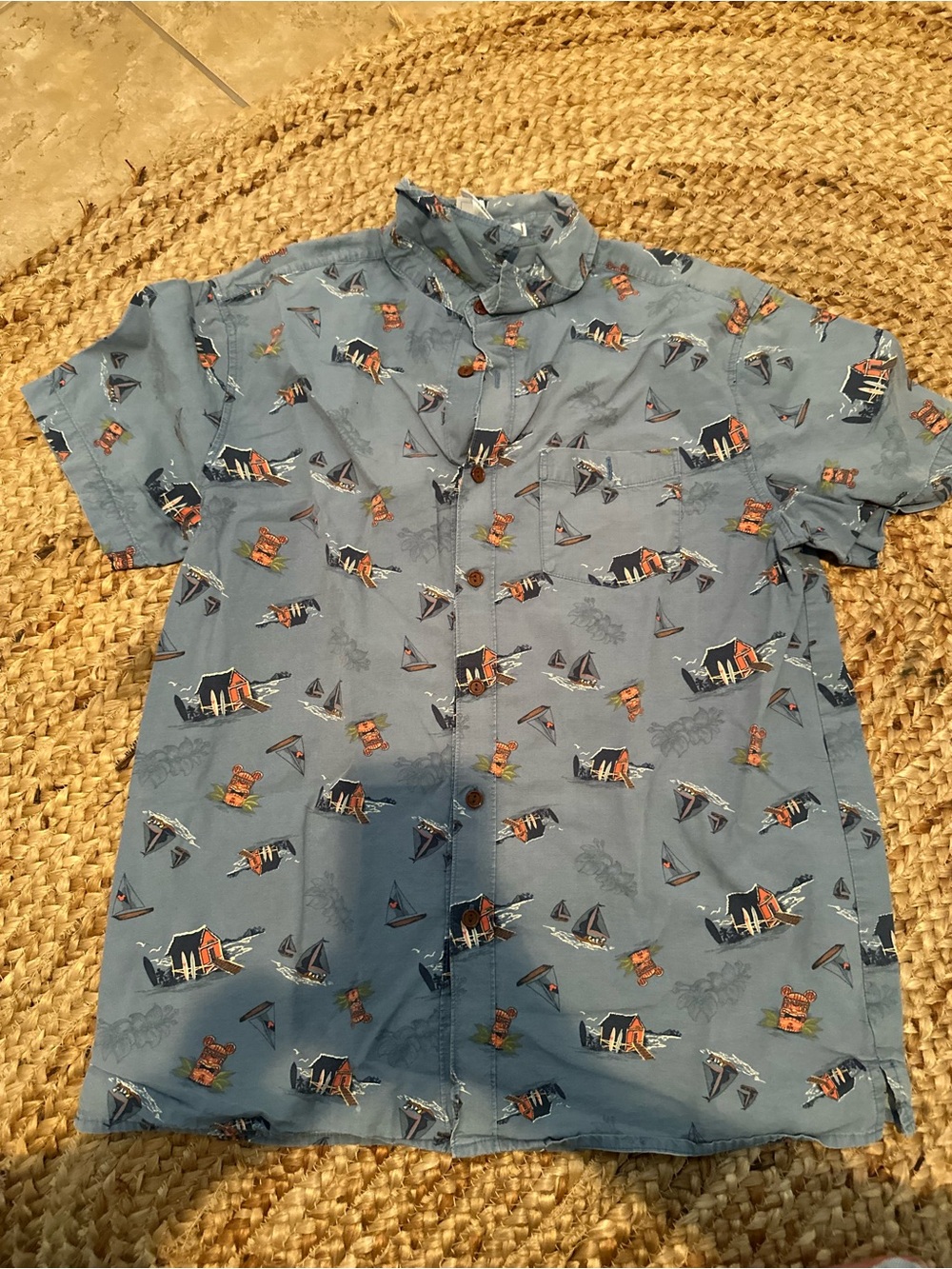 DISNEYLAND PARKS BUTTON DOWN TOP